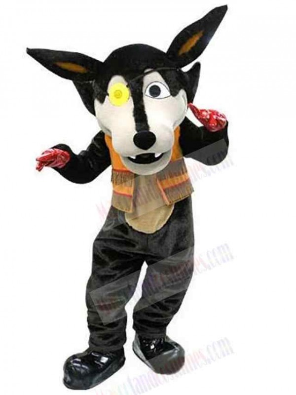 Wolf mascot costume