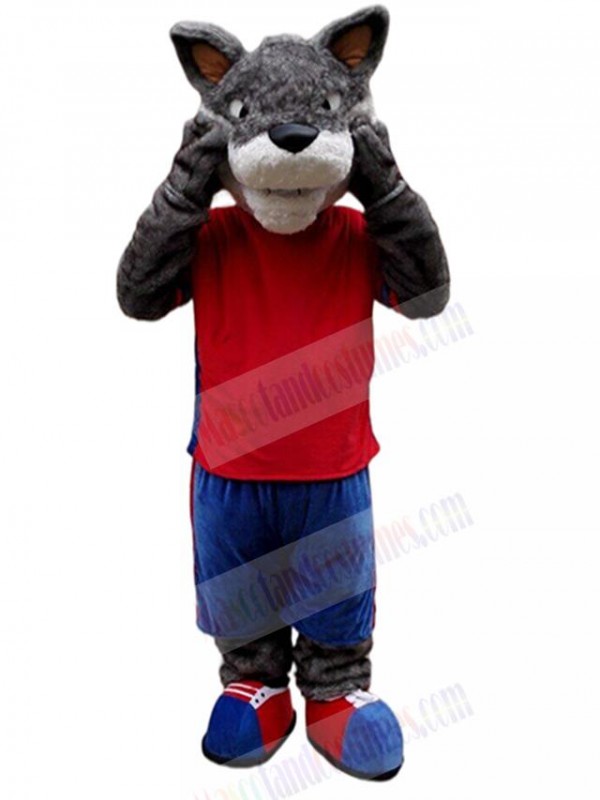 Wolf mascot costume