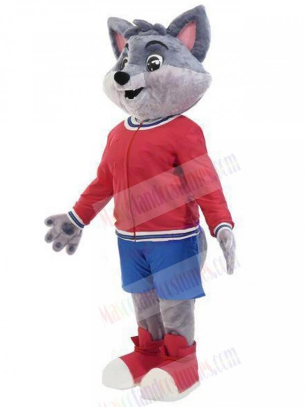 Wolf mascot costume