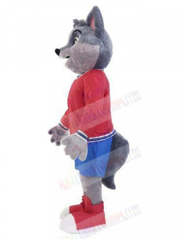 Wolf mascot costume