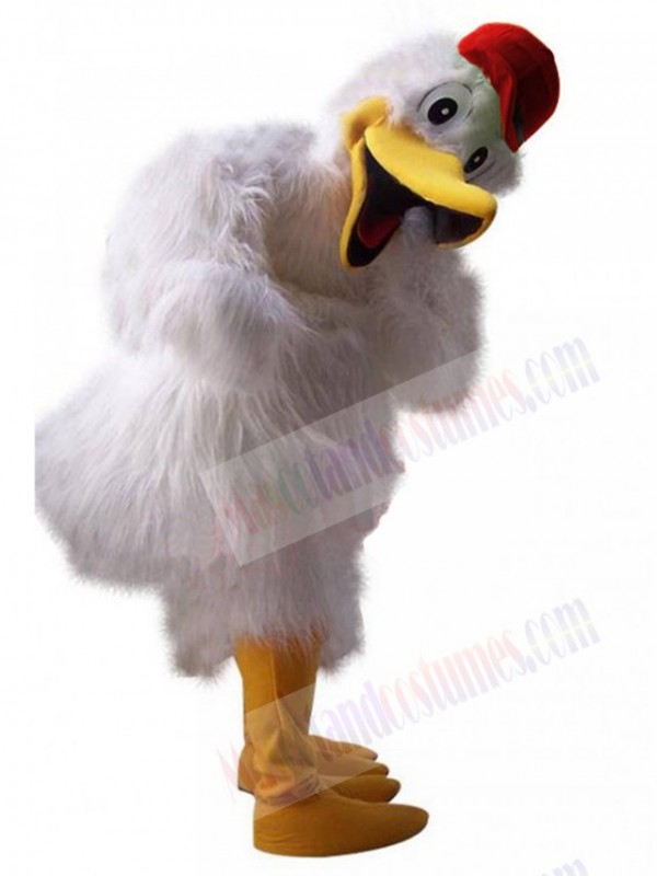 Stork mascot costume