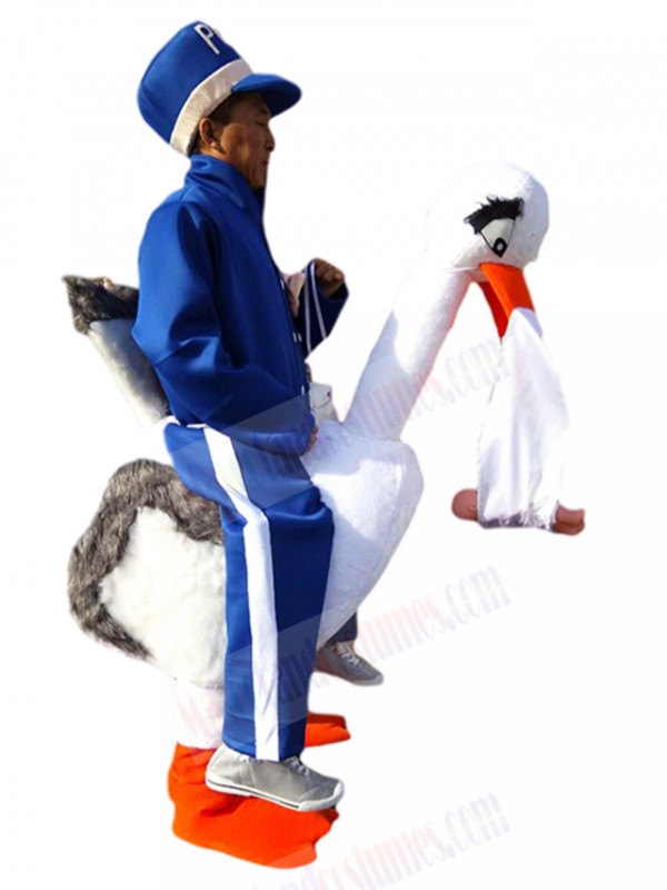 Swan mascot costume