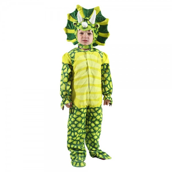 New Triceratops Dinosaur Costume Dinosaur Jumpsuit Halloween Christmas Dress up Gift for Kid