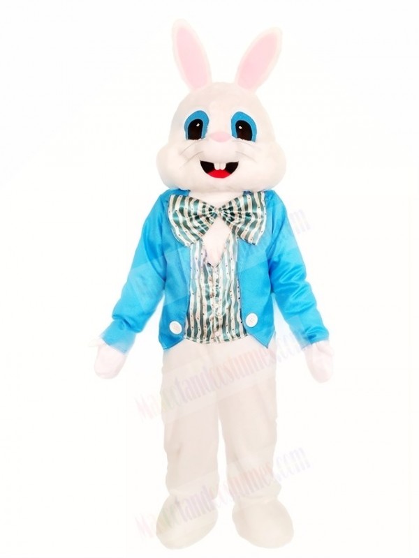 Rabbit Easter Bunny with Blue Shirt Mascot Costumes Animal