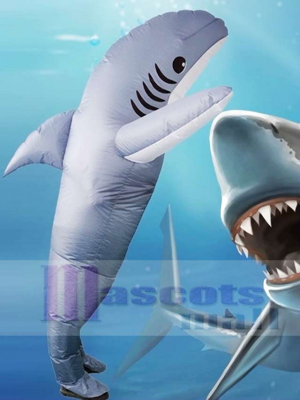 Shark Inflatable Halloween Xmas Blow Up Costumes for Adults