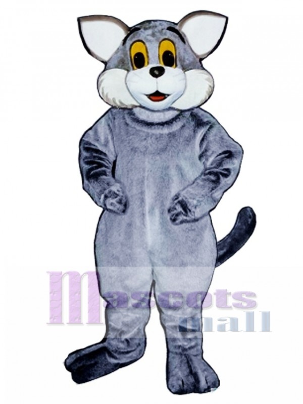 Cute Gray Cat Mascot Costume Animal