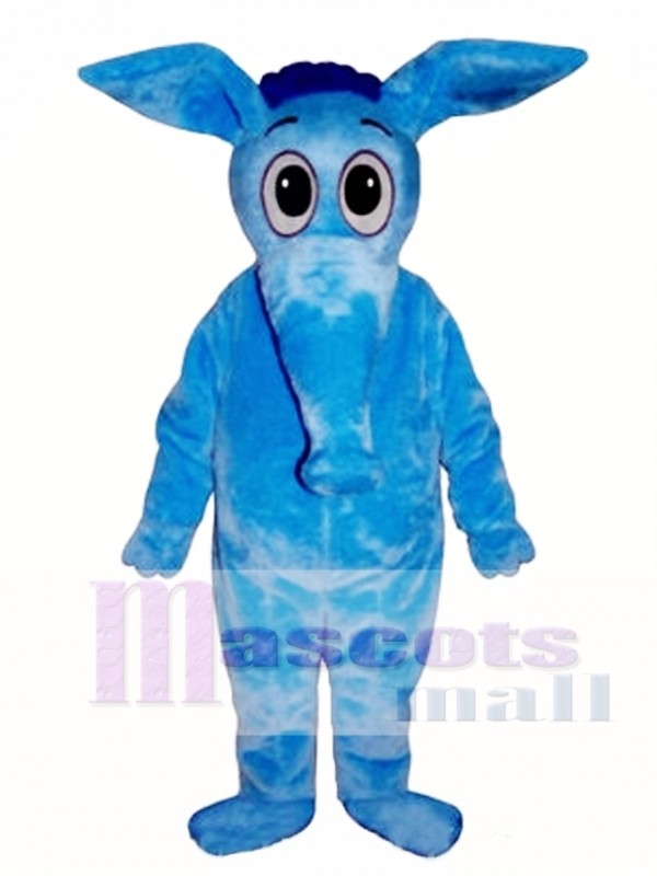 Blue Aardvark Mascot Costume