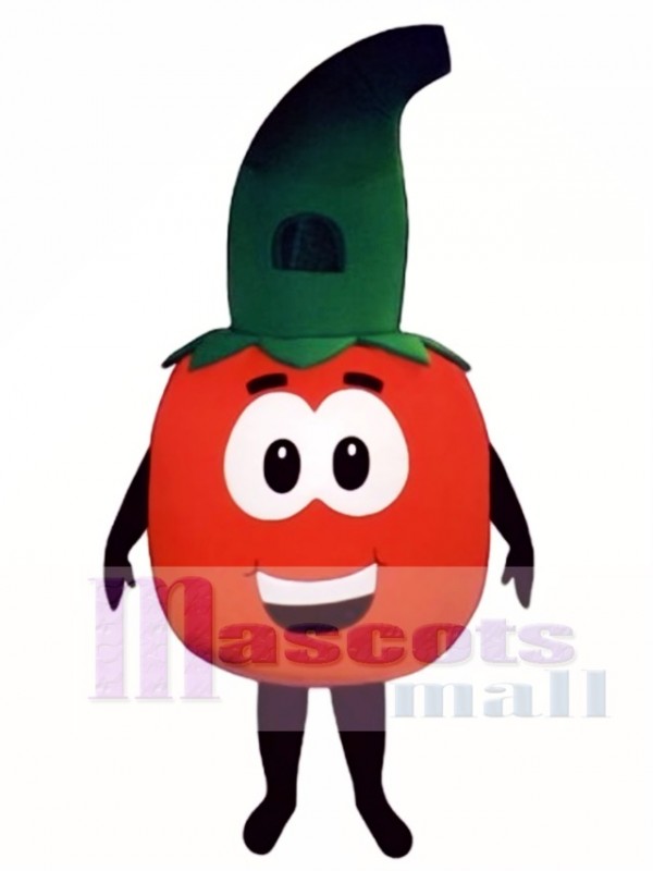 Tomato with Stem Mascot Costume