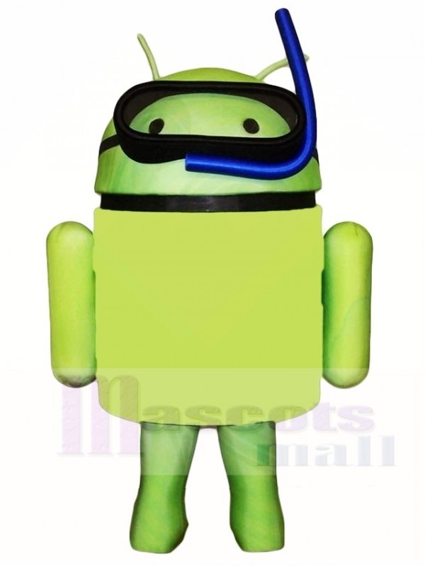 Android with Snorkel Mascot Costumes  