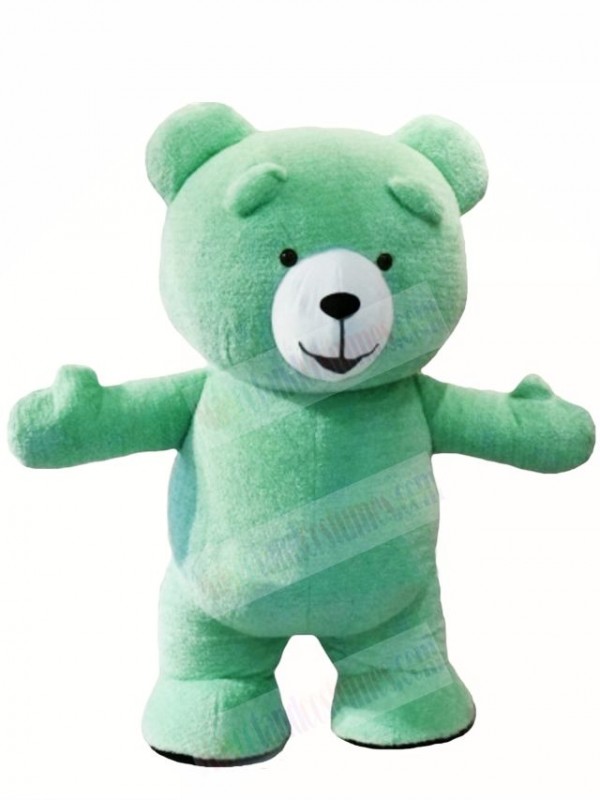 Mint Green Teddy Bear Mascot Costumes Animal 