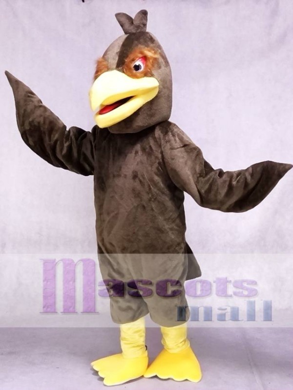 Brown Feather Hawk Falcon Eagle Mascot Costume Animal