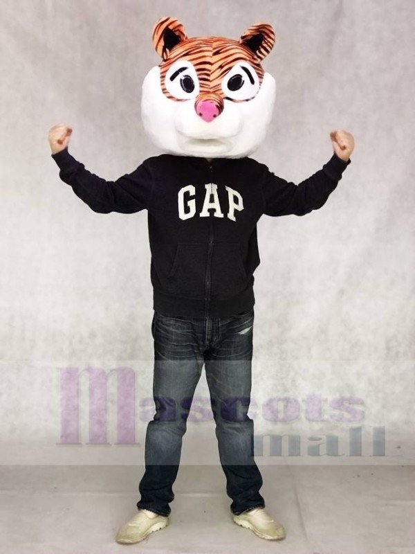 Cute George Tiger Mascot Head ONLY Animal