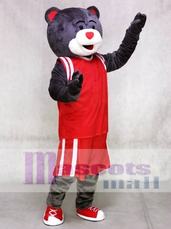 Clutch the Bear Mascot Costume Houston Rockets Grey Bear Mascot