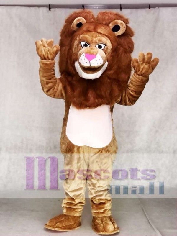 Fierce  Brown Wally Lion Mascot Costume Animal