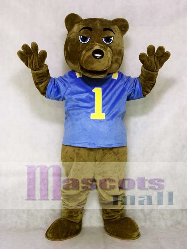 UCLA Dark Brown Bear Mascot Costume with Vest