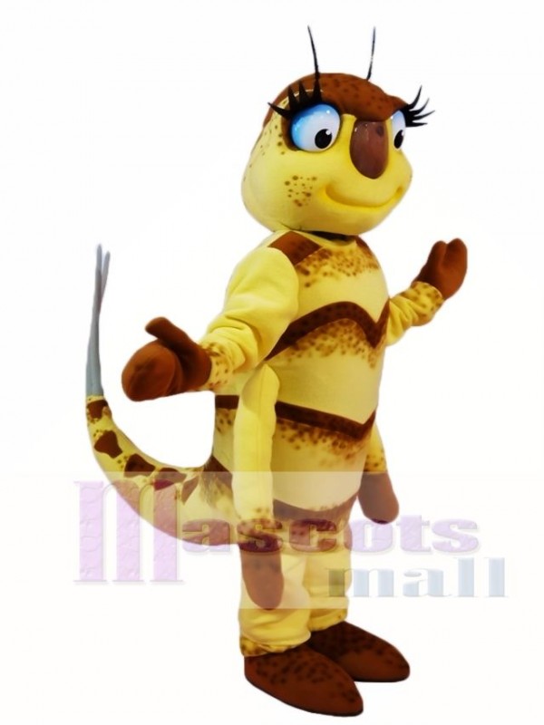 Yellow Fly Mascot Costumes Insect