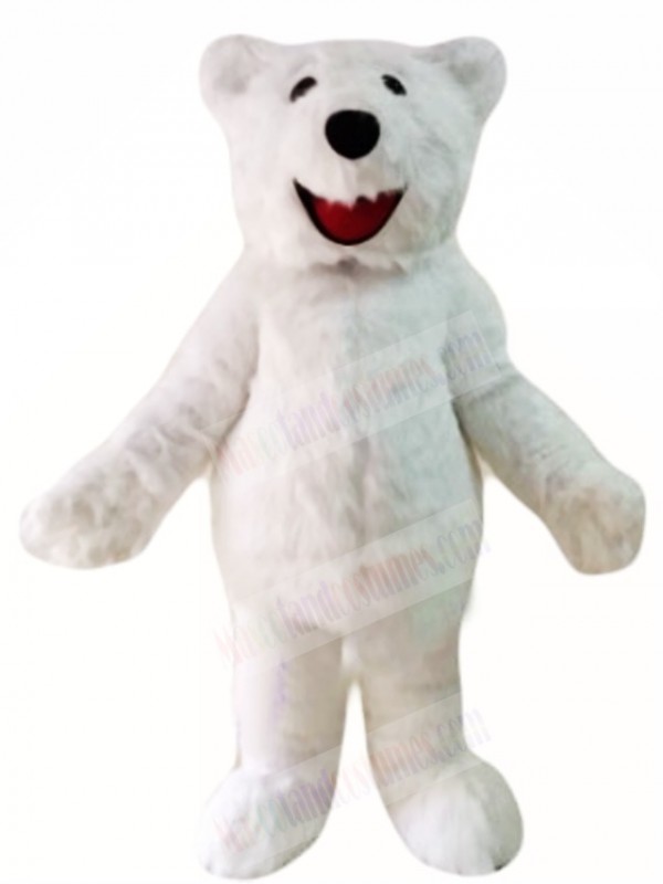 Hairy Polar Bear Mascot Costumes Animal