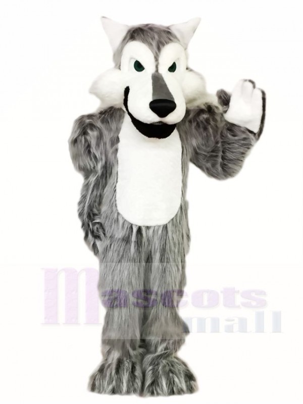 Hairy Grey Gray Wolf Mascot Costumes Animal