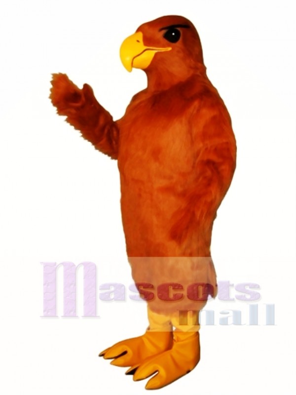 Cute Golden Hawk Mascot Costume
