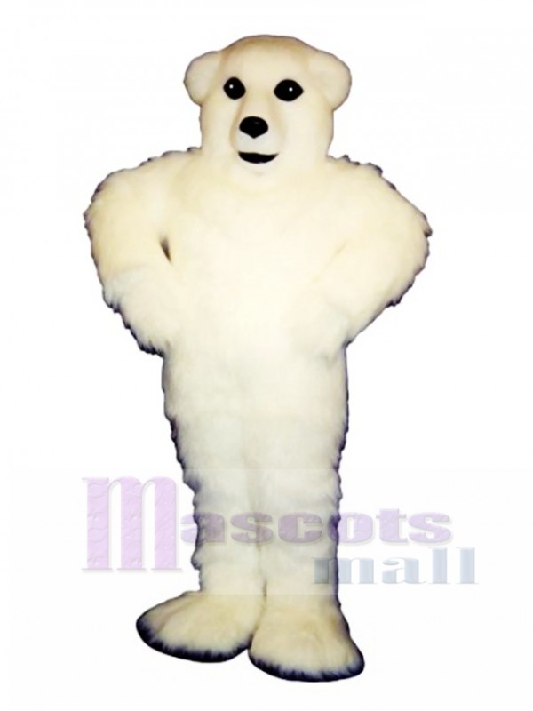 Happy Polar Bear Mascot Costume