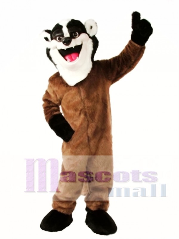 Cute Badger Mascot Costume