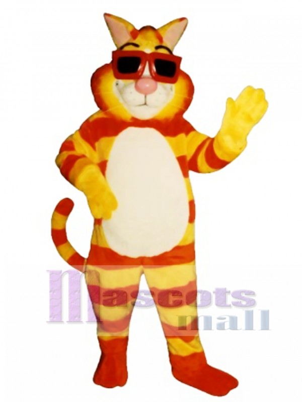 Cute Kool Cat Mascot Costume