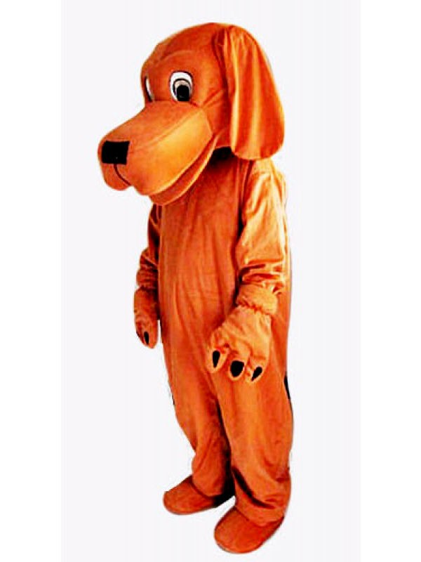 Loyal and Tame Brown Dog Mascot Costume
