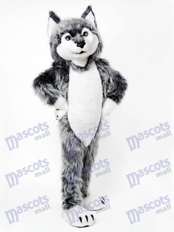 Gray Wolf Mascot Costume