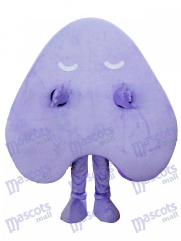 Happy Purple Letter A Alphabet Mascot Costume 