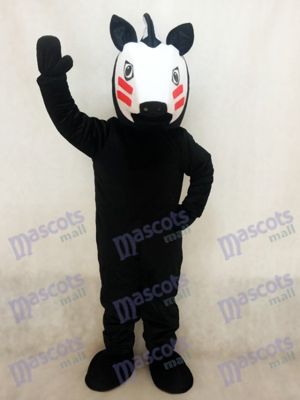 Black Trojan Horse Mascot Costume