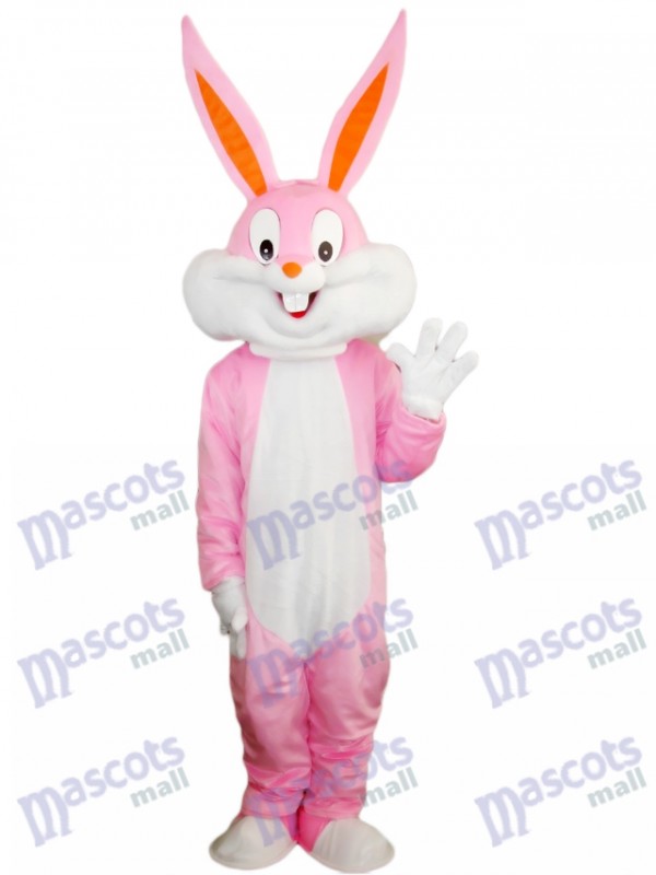 Pink Easter Bunny Bug Rabbit Mascot Costume Cartoon 