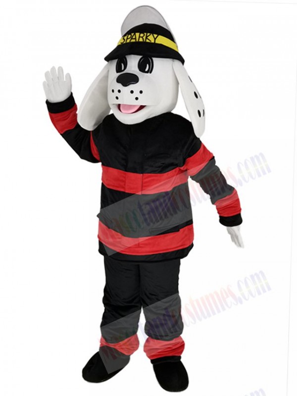Sparky the Fire Dog mascot costume