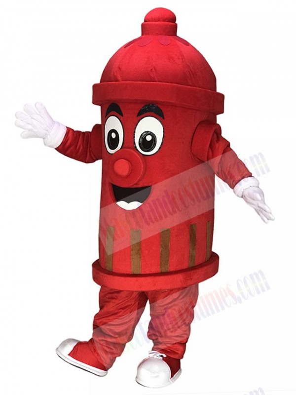 Red Public Utilities Fire Hydrant Mascot Costumes