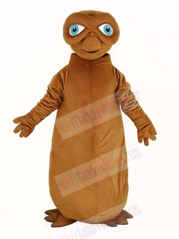 E.T. Alien Mascot Costume Brown Color