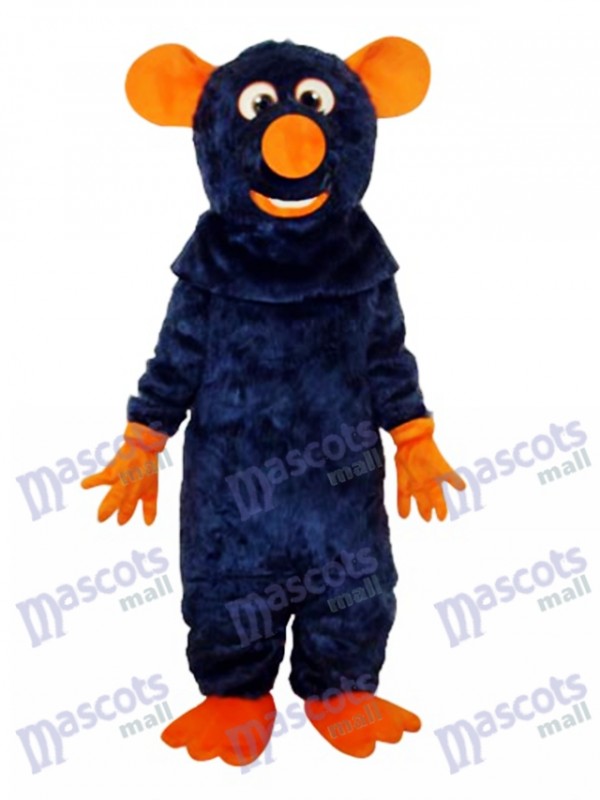 Big Tooth Black Mouse Adult Mascot Costume