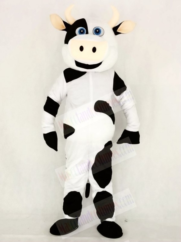 Realistic Cute Cow Mascot Costume School 