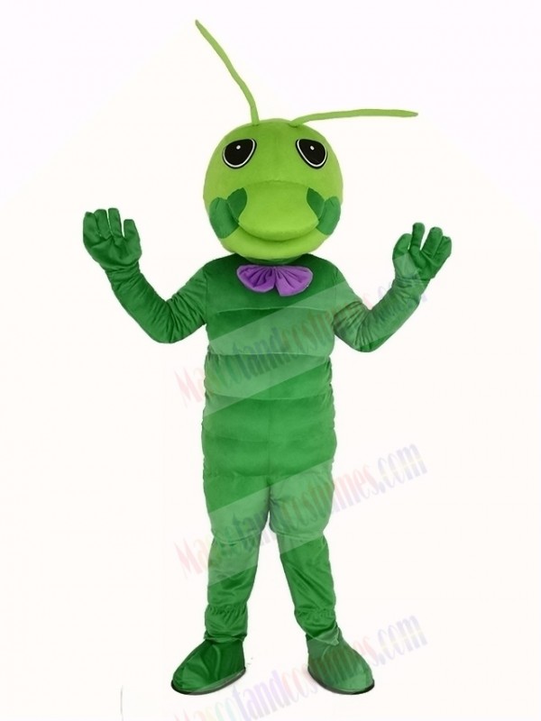 Green Worm Mascot Costume Animal