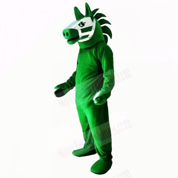 Green Trojan Horse Mascot Costumes Adult