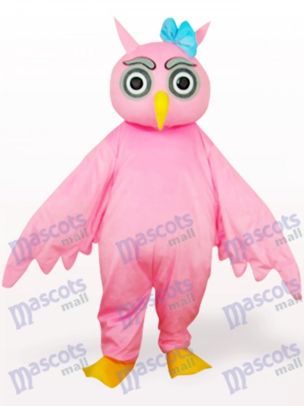 Pink Owl Animal Adult Mascot Costume