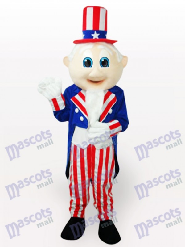 Uncle Sam Cartoon Adult Mascot Costume