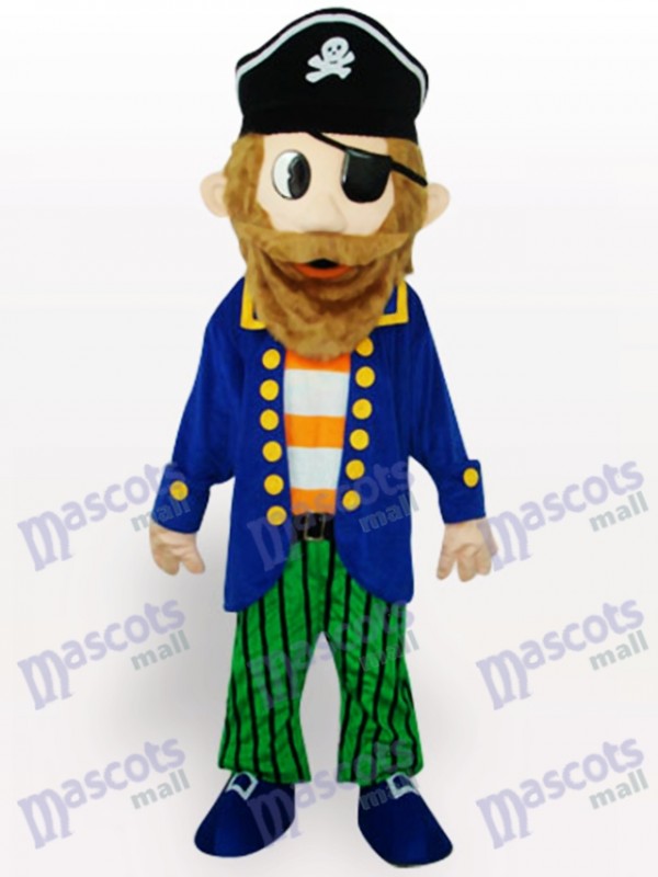 Colorful Pirate Cartoon Adult Mascot Costume