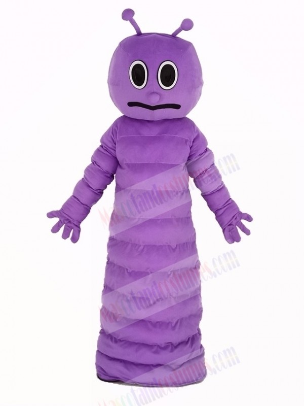 Purple Bug Caterpillar Insect Mascot Costume