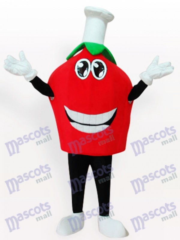 Red Strawberry Short Fruit Mascot Costume