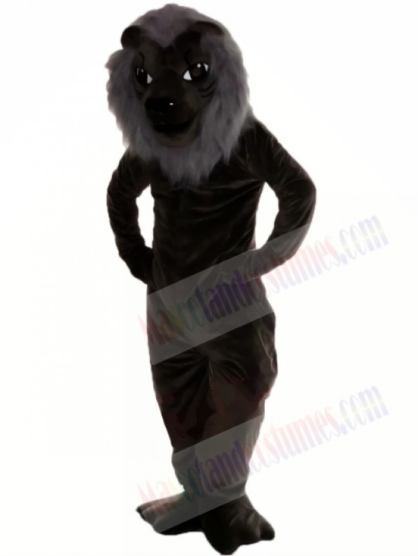 Black Lion Mascot Costume