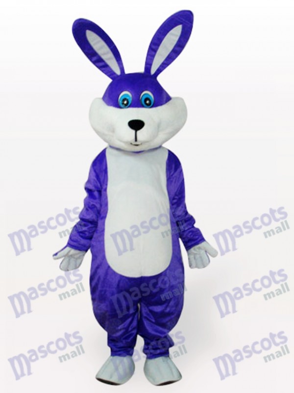 Purple Easter Bunny Rabbit Animal Adult Mascot Costume