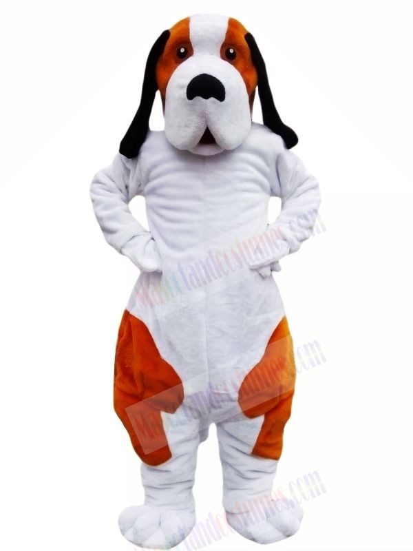 Brown and White Bernard Dog Mascot Costumes Animal