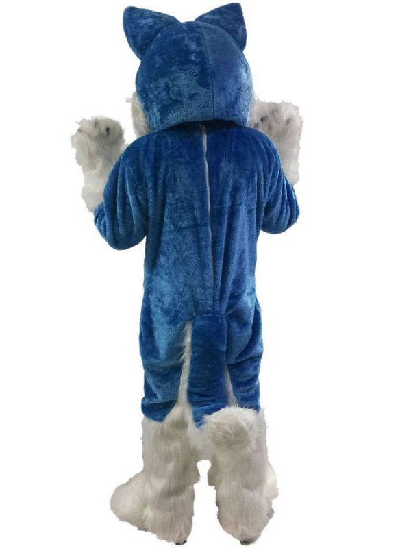 Blue Wolf Fursuit Mascot Costume