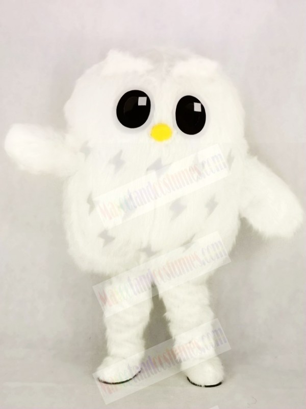 Cute White Owl Mascot Costume School 	
