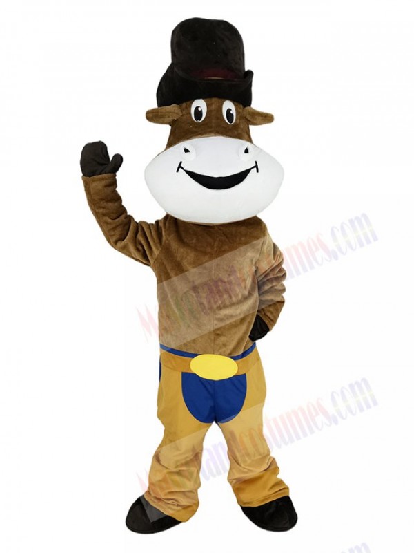 Cowboy Ox Cattle mascot costume