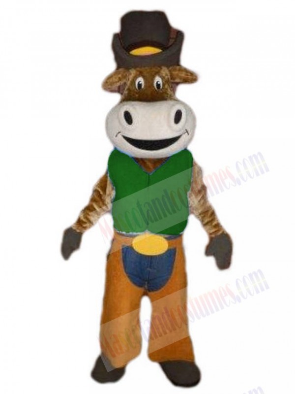 Cowboy Ox Cattle mascot costume